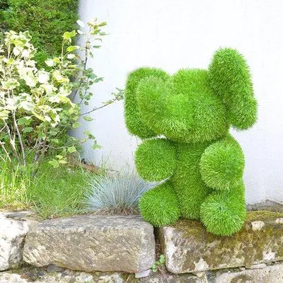 Produktbild von Kunstrasen Elefant stehend 32x46x50 cm – Wetterfeste Gartendeko von AniPlants