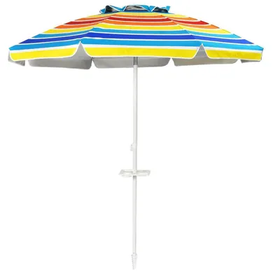 Produktbild von Sonnenschirm 30° knickbar UV 50+ 200cm Bunt mit Schutzhülle