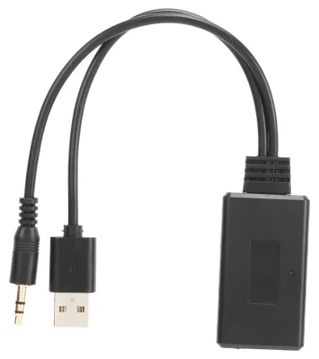 Zdjęcie produktu dla Adapter AUX z Bluetooth 5.0 – bezstratna transmisja, kabel radiowy typu „plug and play” do serii 1, 3, 5, 6 i 7