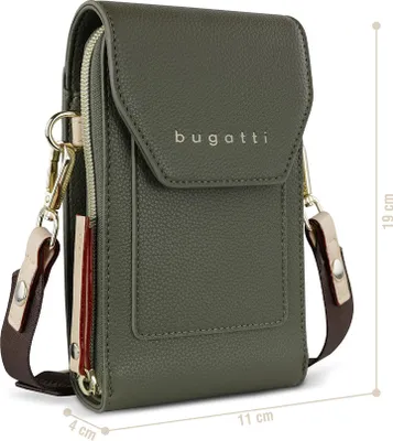 Obrázek produktu pro bugatti taška přes rameno na mobilní telefon Ella Crossover Peněženka Olive olivově zelená