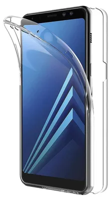 Produktbild von Full Cover Für Samsung Galaxy A5 2018 / A8 2018 Silikon 5,6" TPU 360° Schutzhülle