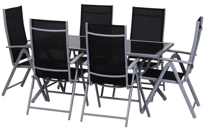 Produktbild von Sitzgarnitur Für 6 Personen Sitzgruppe Gartengarnitur Gartenset Gartenmöbel Alu