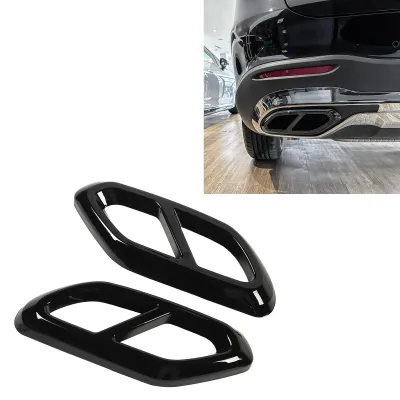 Immagine prodotto di Copertura decorativa per tubo di scarico autoadesiva, compatibile con la classe GLC (modello X254) con finitura AMG Line