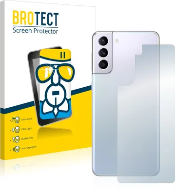 Produktbild von BROTECT Schutzglas für Samsung Galaxy S21 5G (Rückseite) Schutzfolie Panzer Folie Glas Display Schutz klar