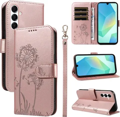 Produktbild von Samsung Galaxy A18 / A17 Hülle - Coverup Pusteblume Klapphülle - Roségold