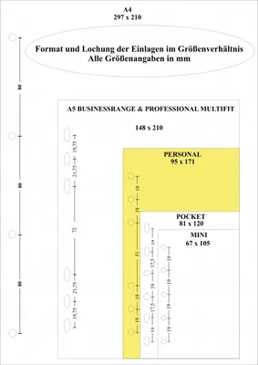 Immagine prodotto di Filofax Inserto personale: righello nero