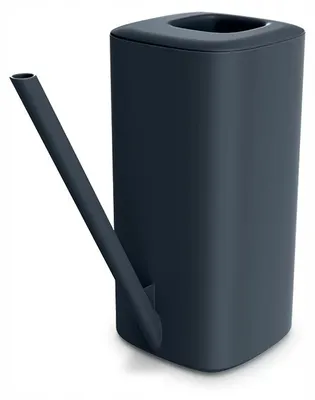 Produktbild von Kunststoff Gießkanne 1,6L Anthrazit für Zimmerpflanzen, schmale Tülle, ergonomischer Griff
