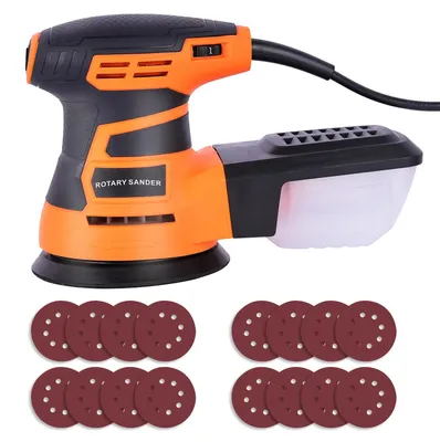 Exzenterschleifer 350 W, 6 Geschwindigkeiten, inkl. 16 Schleifpapier
