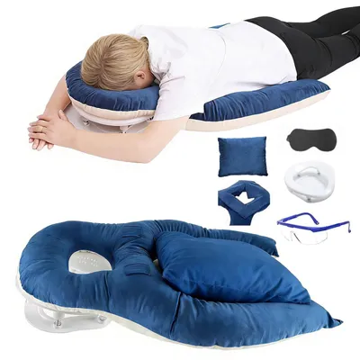Image de Coussin ergonomique en mousse à mémoire de forme, idéal pour les personnes qui dorment sur le ventre
