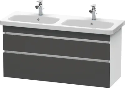 Image de Duravit DuraStyle Meuble sous-lavabo suspendu 6498, 2 tiroirs, 1230mm, DS649804918