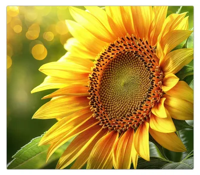 Produktbild von Spritzschutz Herdabdeckplatte Schneidebrett aus Glas Sonnenblume Blüte 1-Teilig (60x52cm)