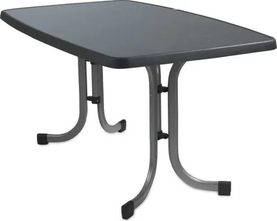 Produktbild von Gartentisch - Grau - 150 x 90 cm - Mecalit - Metallgestell - klappbar