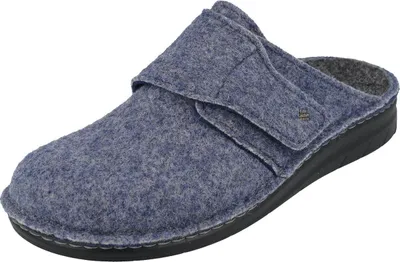 Produktbild von Finn Comfort Zams Herren, Hausschuhe, Filz, Darkblue, Wechselfußbett - Haus - hüttenschuhe Damen Hausschuhe, Blau