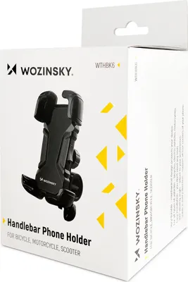 Zdjęcie produktu dla Wozinsky WBHBK6, Telefon komórkowy/Smartfon, Rower, Skuter, Motocykl, Czarny