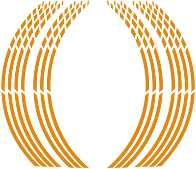 Obrázek produktu pro Závodní páska na okraj oranžová, nálepka na bok ráfku