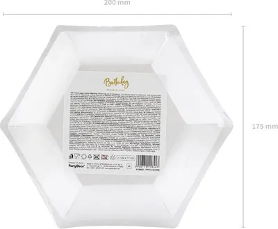 Immagine prodotto di Pappteller 18° compleanno! set di 6 pezzi d'oro da 20 cm