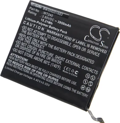 Produktbild von vhbw Akku Ersatz für Nokia WT240 für Handy Smartphone Telefon (3950 mAh, 3,85 V, Li-Polymer)