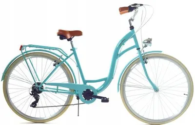 Zdjęcie produktu dla Rower Dallas City 28" 7spd - turkusowy z kremem