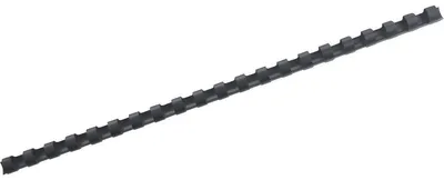 Produktbild von GBC CombBind Plastikbinderücken, schwarz, 10mm (100), Schwarz, 65 Blätter, Polyvinylchlorid (PVC), A4, 1 cm, 330 g