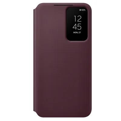 Immagine prodotto di Etui Samsung Ef-Zs906Ce S22+ S906 Burgund/Burgundy Clear View Cover