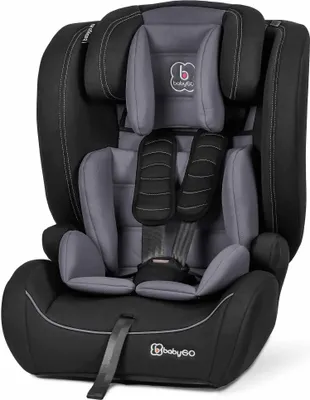 A studio shot of a baby car seat.