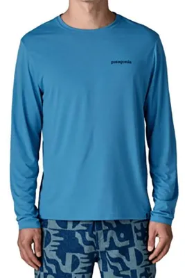 Produktbild von PATAGONIA Longsleeve L/S Cap Cool Daily - Boardshort Logo shore blue - light shore blue x-dye XXL