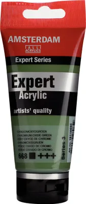 Productafbeelding van Amsterdam Expert Acrylverf, tube van 75 ml, kleur: chromoxidegroen 668