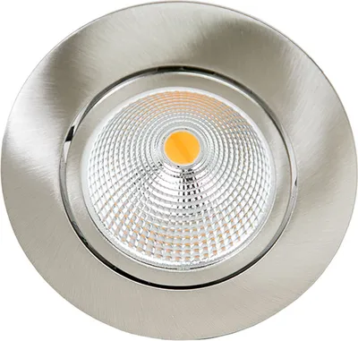Produktbild von LED Downlight "A 5068 T Flat" 8W 930 (Warmweiß) Nickel gebürstet dimmbar