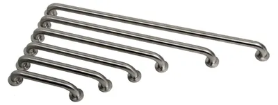 Produktbild von Handtuchhalter und Badewannengriff aus Edelstahl Ø32mm in 6 Längen und 2 Oberflächen
