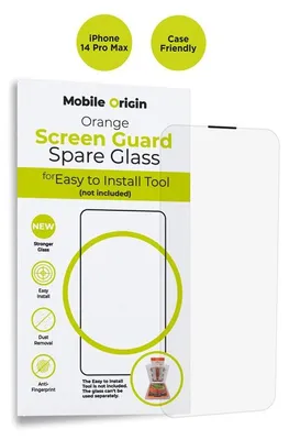 Imagen del producto de Protector de pantalla transparente para iPhone 14 Pro Max de Mobile Origin, color , resistente a arañazos, golpes y impactos, 1 unidad