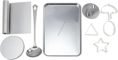 Produktbild von 9 Ausstechformen für Zuckerplätzchen aus Edelstahl – flexible Keksformen zum einfachen Backen für Kuchenliebhaber und Desserts