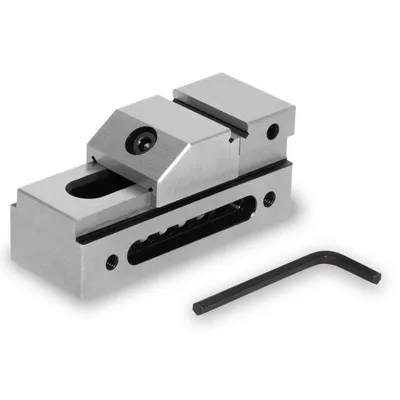 Productafbeelding van EBERTH precisie schuifklem, bekbreedte 26 mm, maximale klemkracht 22 mm, bekhoogte 9 mm, gemaakt van robuust staal, professioneel