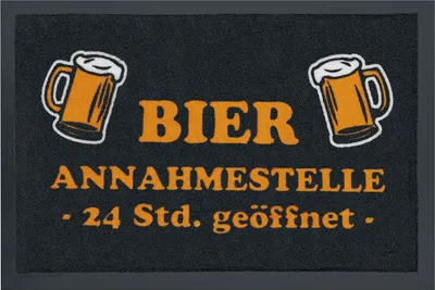 Produktbild von Bierannahmestelle Fußmatte Unisex schwarz Standard