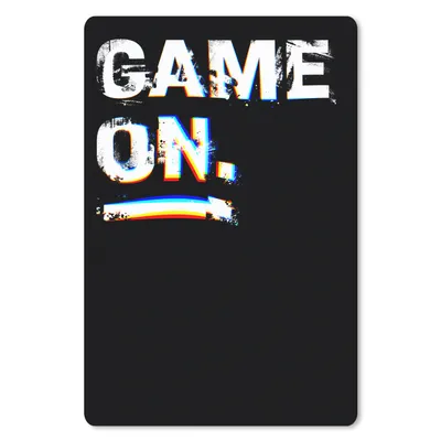 Produktbild von MuchoWow® Gaming Mauspad Mousepad Spiele - Spiel - Sprichwörter - Zitate - Game on 18x27 cm - Mousepads - Maus Mat - Pad - Mausunterlage