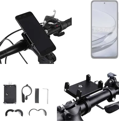 Produktbild von K-S-Trade Handyhalterung für das Fahrrad kompatibel mit ZTE Axon 60 Halter Lenkstange Fahrradhalterung Motorrad Bike Mount Befestigung Smartphone