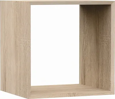 Image de 3xEliving Élément d'étagère pour bibliothèque, étagère cubique, étagère sur pied en chêne Sonoma (L:34,5cm x H:34,5cm x P:29,5cm)