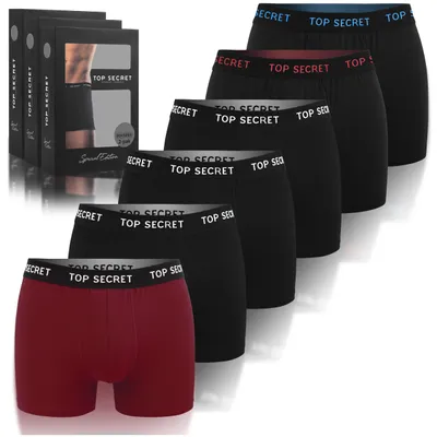Zdjęcie produktu dla Bokserki Męskie Top Secret Bawełniane 6 Sztuk Rozmiar M