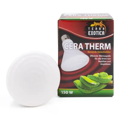 Produktbild von Cera Therm 150 Watt mit E27 – Keramik Heizstrahler für Terrarien & Aufzucht, KI-generiertes Bild