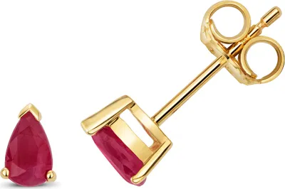 Produktbild von 9 Karat (375) Gold Damen - Paar Ohrstecker mit Rubin - 6mm*3mm; TRS3154