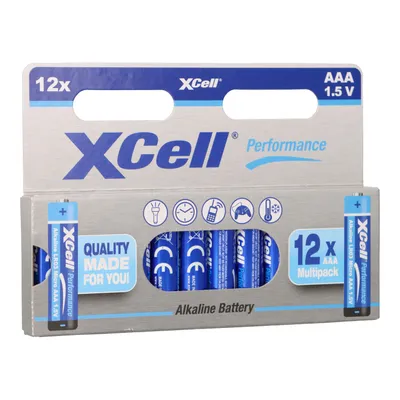 Obrázek produktu pro XCell Performance 1,5V LR03 AAA Batterie AlMn 12er Blister