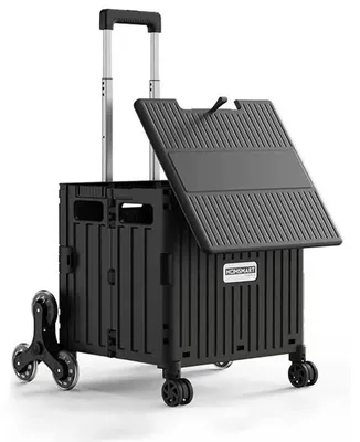 Productafbeelding van Opvouwbare Boodschappentrolley, 65 l, Lichtgewicht 4,2 kg