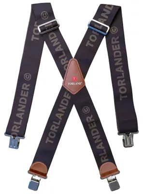 Productafbeelding van Verstelbare bretels voor werkbroeken - 5 cm breed - Bruin
