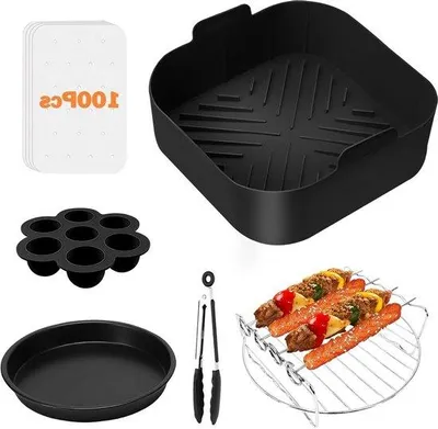 Produktbild von Setzlingen aus Silikongummi, 21 cm groß, handgefertigte Silikongummipöttchen, Universal-Größe für COSORI 55 l, 47 l und XL 62 l Behälter, 6er-Pack