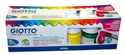 Obrázok produktu pre Farby 25ml kpl. 12 ks. + štetec GIOTTO