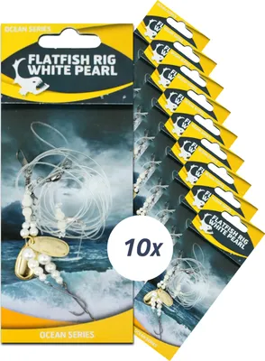 Zdjęcie produktu dla Eurocatch Flatfish White Pearl Rig 2-Hook rozmiar 2 10x