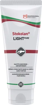 Produktbild von Hautpflegecreme Stokolan® Light PURE 100ml duft-/farbstofffrei Tube