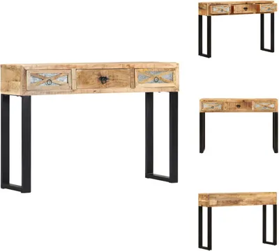 Produktbild von vidaXL Konsolentisch 110 x 30 x 76 cm Mangoholz Massiv -  Beistelltische