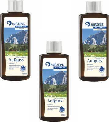 Produktbild von Spitzner Vorteilspack Alpenkräuter 190 ml 3er Saunaaufguss Aufgussset