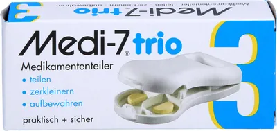 Produktbild von Medi 7 trio Tablettenteiler weiß 1 St