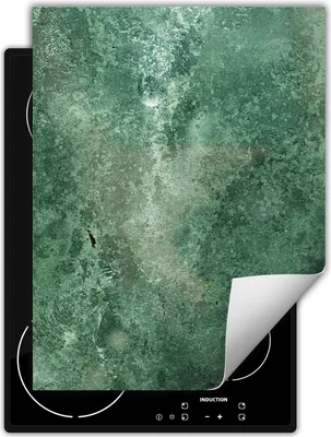 Produktbild von DarHaus Herdabdeckplatte Einteilig Küche Abdeckplatte für Glaskeramikfeld Abdeckung Induktionskochfeld Aufrollbare Matte 40x52 cm, grün - schiefer